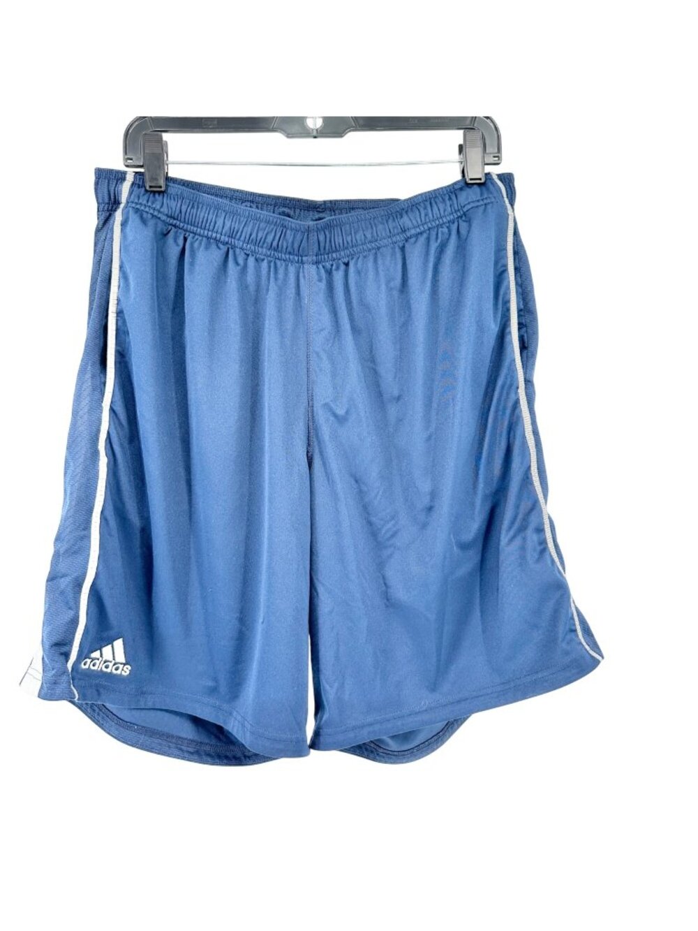 Adidas ClimaCool Blue Athletic Shorts Mens Size L Drawstring Lightweight